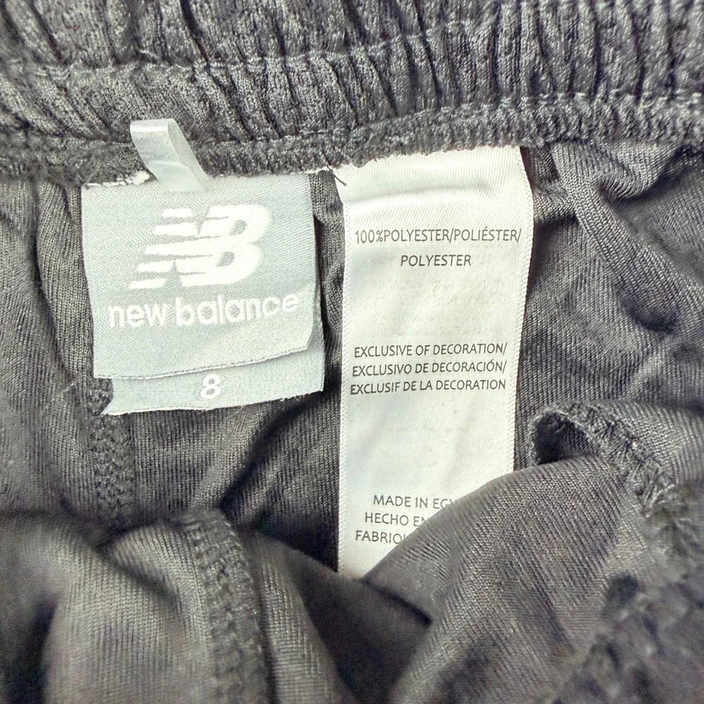 New Balance Kids Black Mesh Athletic Shorts Size 8